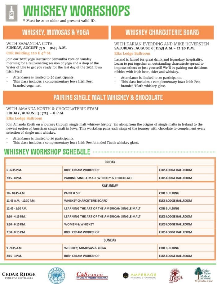 Whiskey Iowa Irish Fest