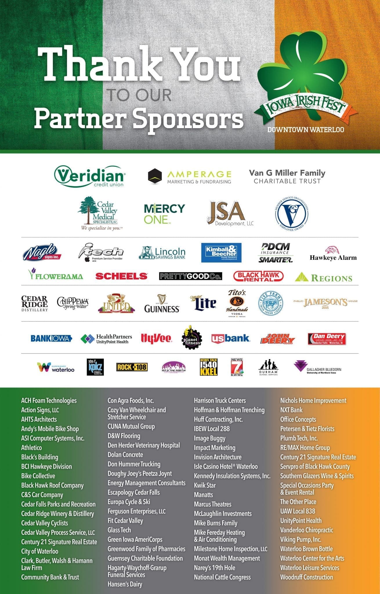 Partner Sponsor Iowa Irish Fest